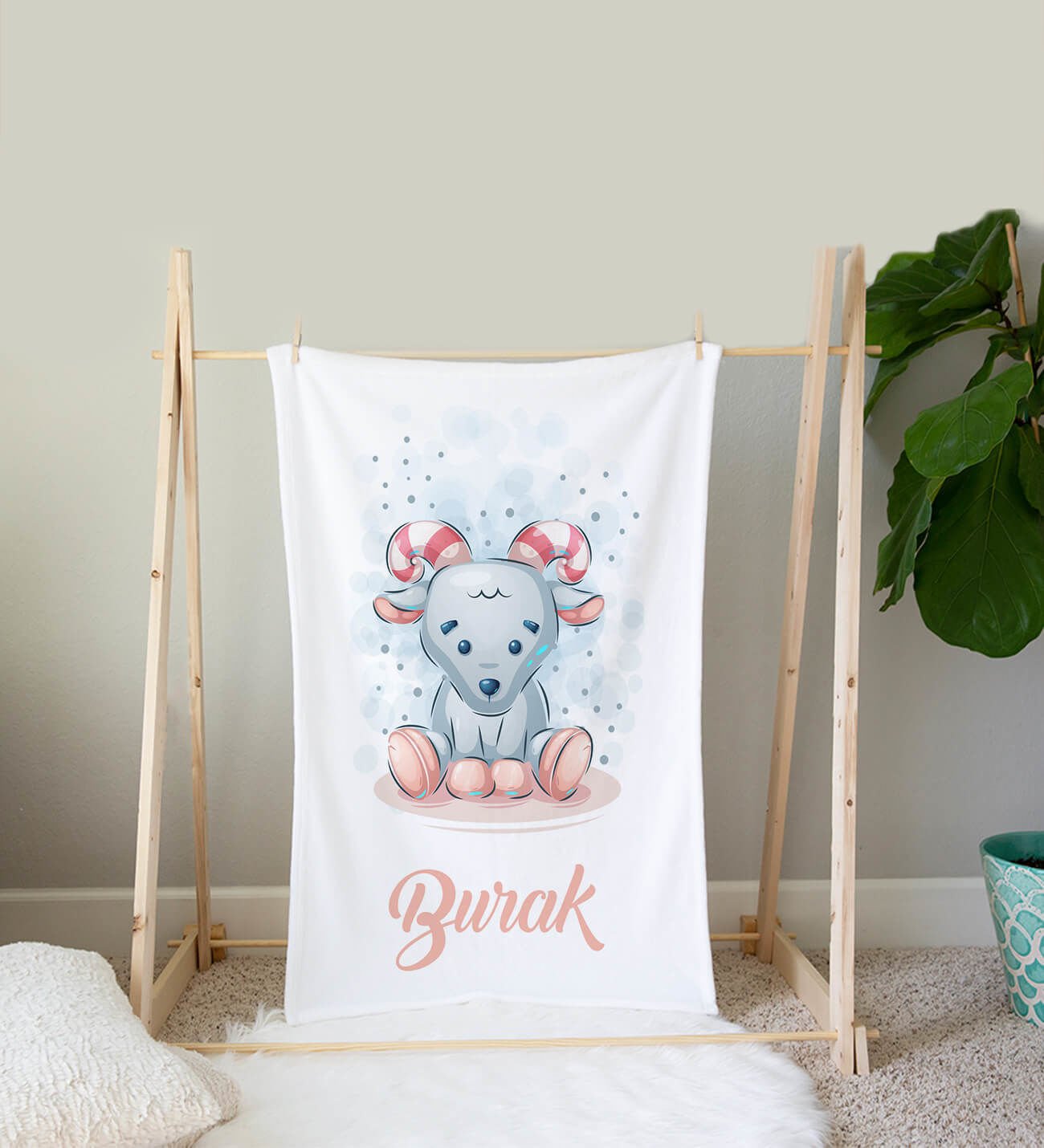 eJOYA Kişiye Özel Polar Bebek Battaniyesi 90086