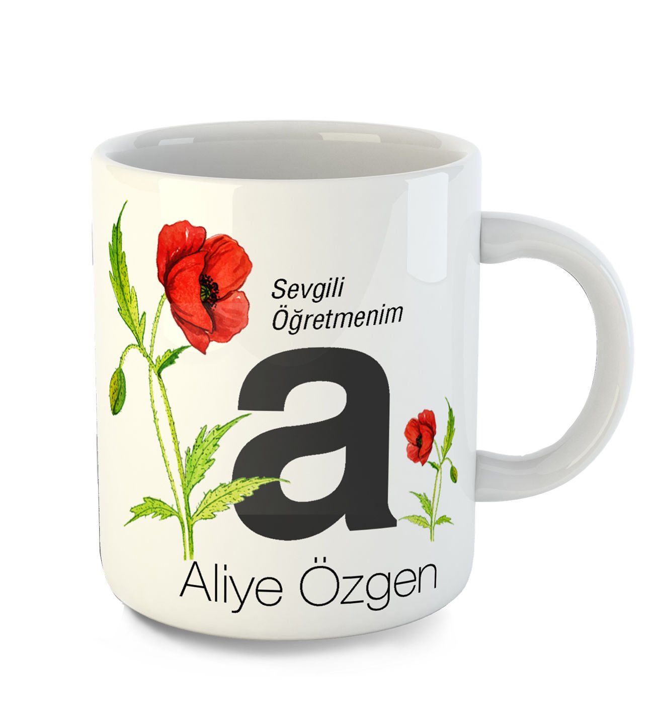 eJOYA Kişiye Özel Sevgili Öğretmenim Temalı Kupa Bardak 80780