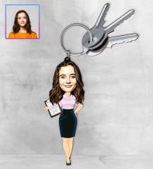 eJOYA Kişiye Özel Karikatür Tasarım Anahtarlık 97299