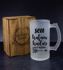 eJOYA Kişiye Özel Kutusunda Bira Bardağı Hediye Seti 108283