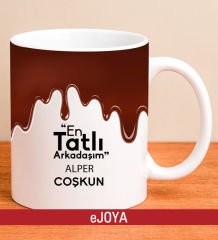 eJOYA Kişiye Özel En Tatlı Arkadaşım Kupa Bardak 79968