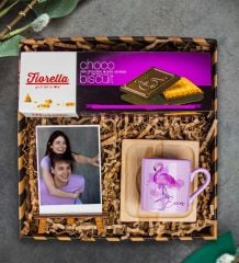 eJOYA Kişiye Özel Türk Kahvesi Fincanı & Fotoğraflık & Choco Biscuit Hediye Kutusu 111773