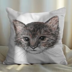 eJOYA Sevimli Kedi Tasarımlı 2'li Yastık İçi Ve Kırlent Kılıfı 45cm 113408