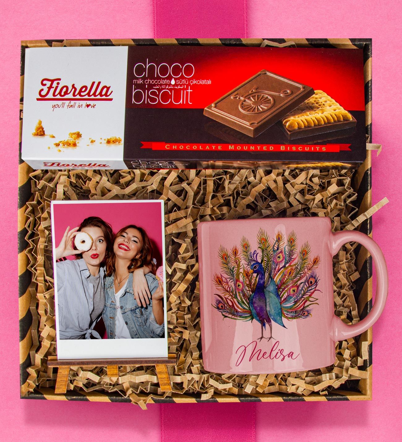eJOYA Kişiye Özel Kupa & Fotoğraflık & Choco Biscuit Hediye Kutusu 111778