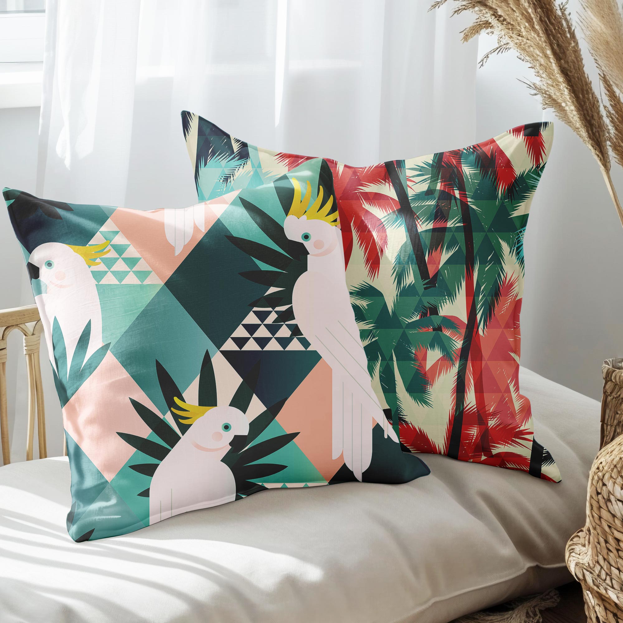 eJOYA Modern Tasarımlı 2'li Yastık İçi Ve Kırlent Kılıfı 45cm 113412