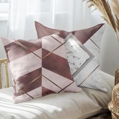 eJOYA Modern Tasarımlı 2'li Yastık İçi Ve Kırlent Kılıfı 45cm 113413