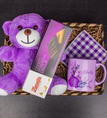 eJOYA Kişiye Özel Kupa Ve Altlığı & Choco Biscuit & Peluş Ayı Hediye Kutusu 111783