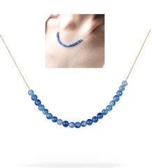 eJOYA Doğal Lapis Taşlı Altın Kolye 77498