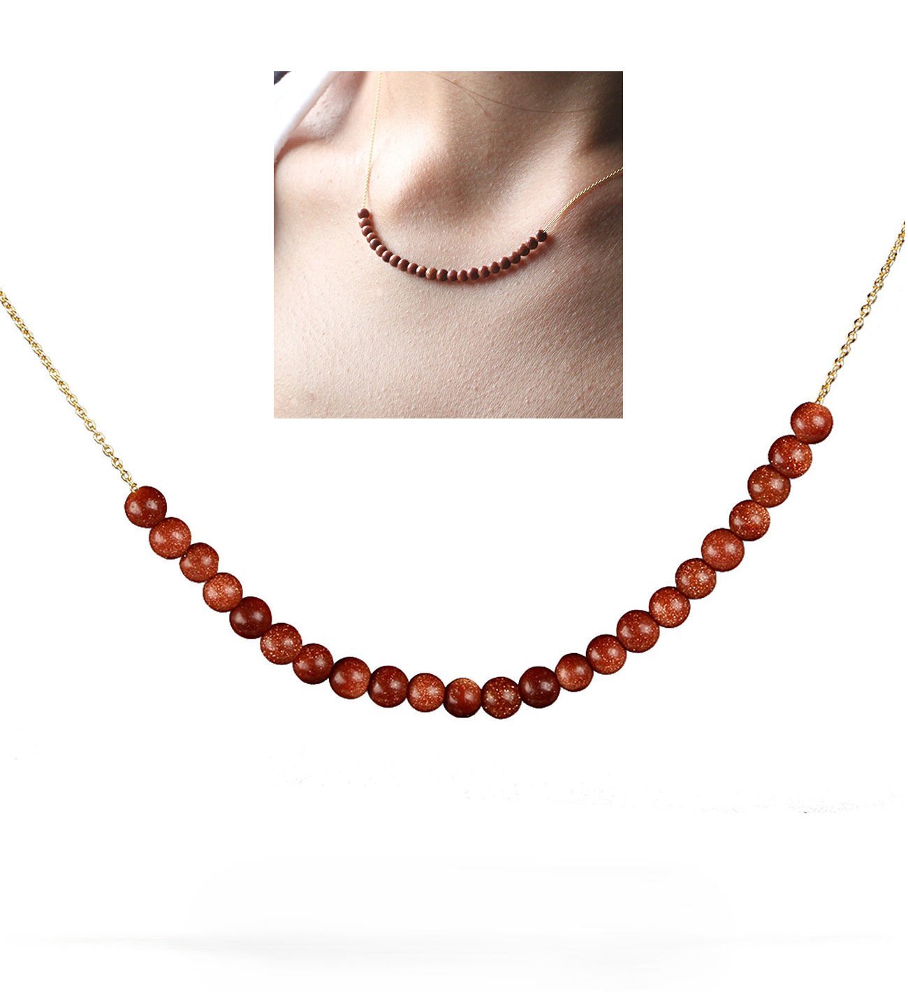 eJOYA Doğal Kedi Gözü Taşlı Altın Kolye 77500