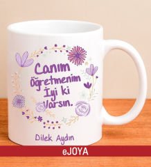 eJOYA Kişiye Özel İyi ki Varsın Öğretmenim Kupa Bardak 79991