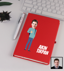 eJOYA Kişiye Özel Karikatür Tasarım Defter Kalem Seti 91337