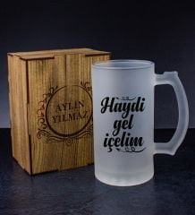 eJOYA Kişiye Özel Kutusunda Bira Bardağı Hediye Seti 108282