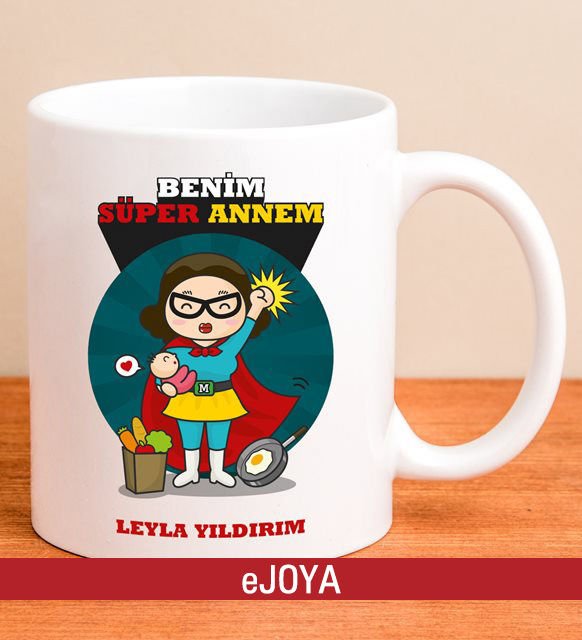 eJOYA Kişiye Özel Süper Anne Kupa Bardak 79997