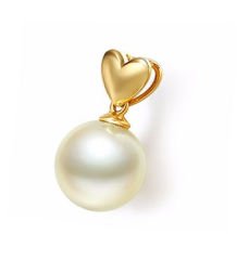 eJOYA Doğal İncili Altın Kalp Kolye 77572