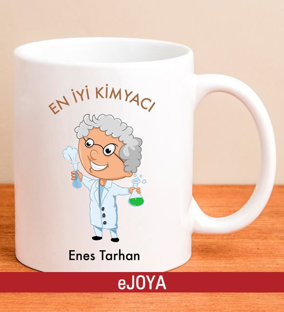 eJOYA Kişiye Özel En İyi Kimyacı Kupa Bardak 79998