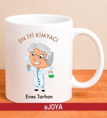 eJOYA Kişiye Özel En İyi Kimyacı Kupa Bardak 79998
