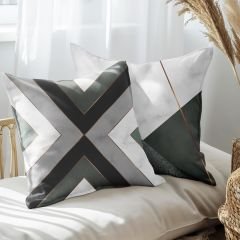 eJOYA Modern Tasarımlı 2'li Yastık İçi Ve Kırlent Kılıfı 45cm 113430