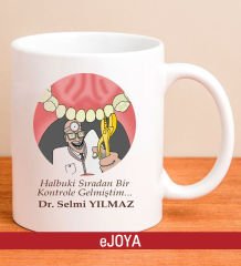 eJOYA Kişiye Özel Mesajlı Dişçi Kupa Bardak 80003
