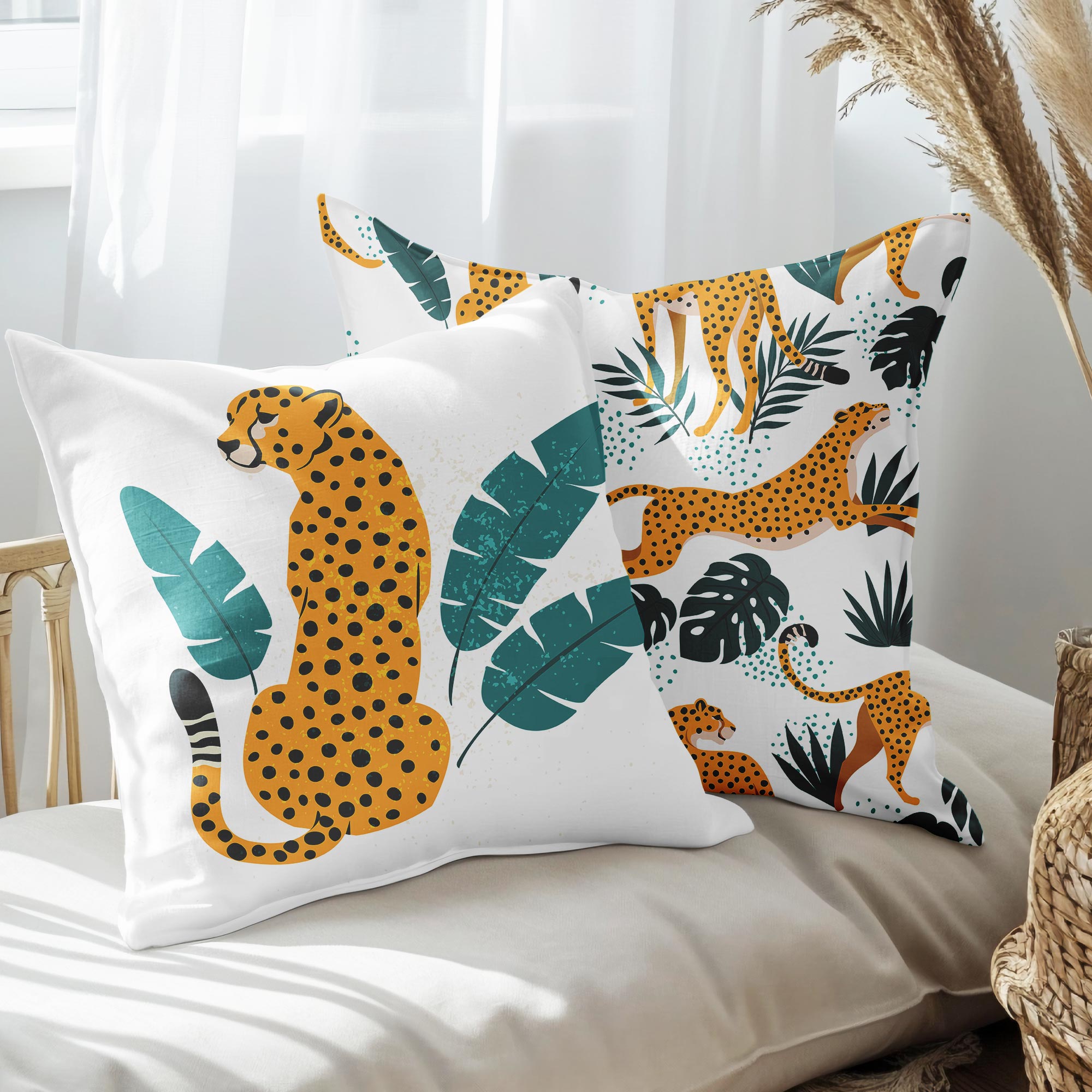 eJOYA Modern Tasarımlı 2'li Yastık İçi Ve Kırlent Kılıfı 45cm 113433