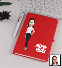 eJOYA Kişiye Özel Karikatür Tasarım Defter Kalem Seti 91351