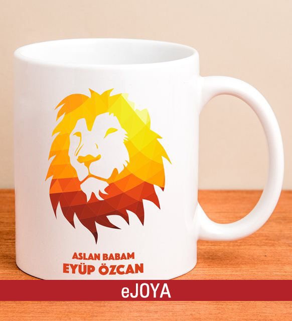 eJOYA Kişiye Özel Aslan Babam Kupa Bardak 80010