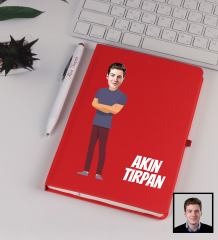 eJOYA Kişiye Özel Karikatür Tasarım Defter Kalem Seti 91343