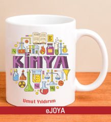 eJOYA Kişiye Özel Kimya Öğretmeni Kupa Bardak 80012