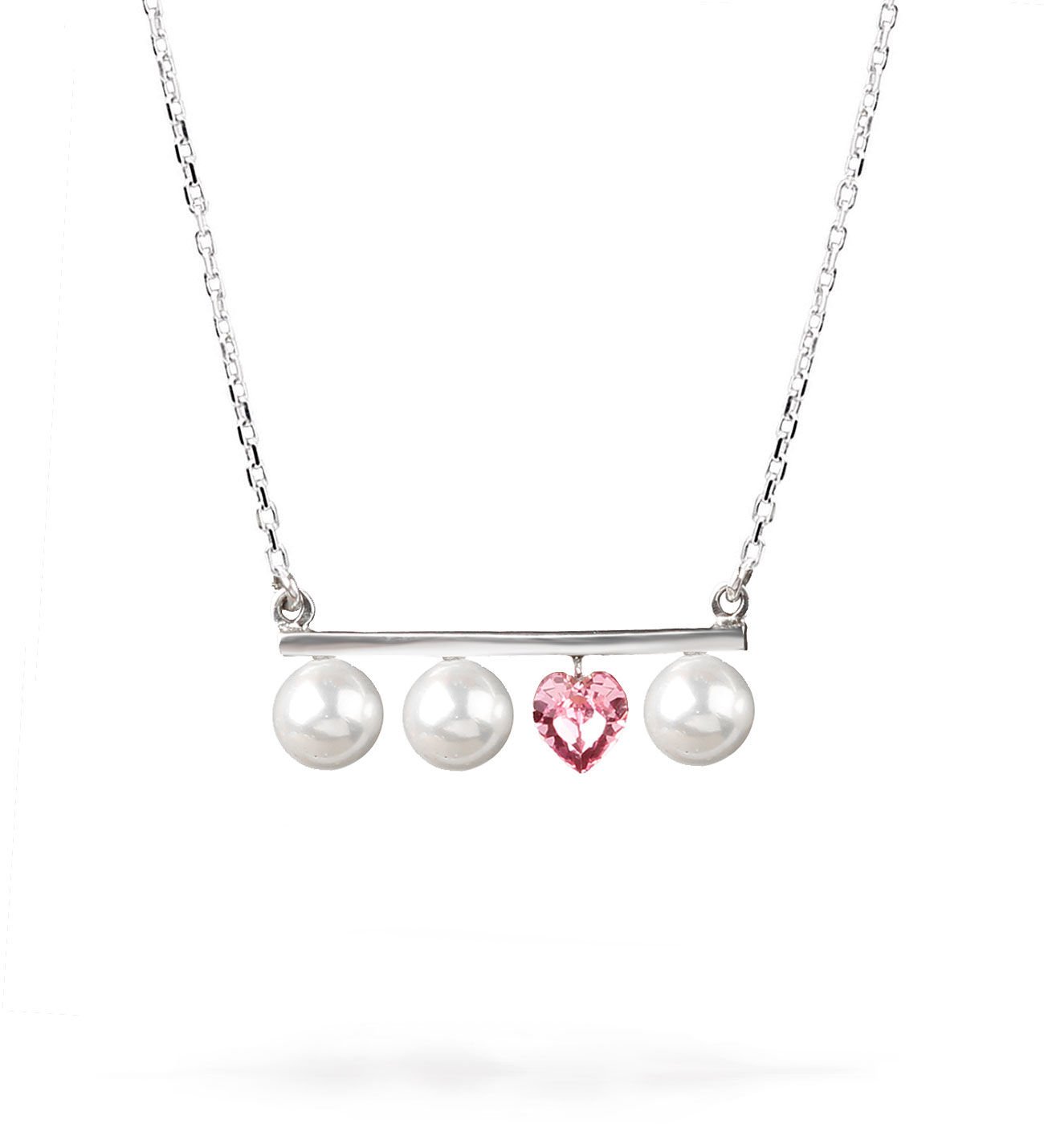 eJOYA Swarovski Kristal Kalp ve İnci Kolye 77648