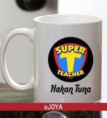 eJOYA Kişiye Özel Super Teacher Kupa Bardak 80018