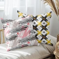 eJOYA Modern Tasarımlı 2'li Yastık İçi Ve Kırlent Kılıfı 45cm 113447