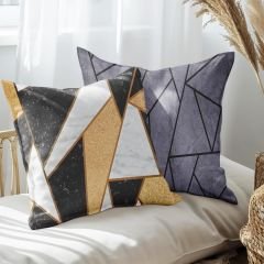 eJOYA Modern Tasarımlı 2'li Yastık İçi Ve Kırlent Kılıfı 45cm 113449