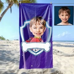 eJOYA Kişiye Özel Karikatür Fotoğraflı Çizgi Karakter Plaj ve Banyo Havlusu 115678