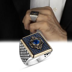eJOYA Zirkon Taşlı Gümüş Erkek Yüzük 114157