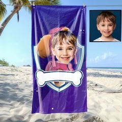 eJOYA Kişiye Özel Karikatür Fotoğraflı Çizgi Karakter Plaj ve Banyo Havlusu 115679