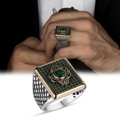 eJOYA Zirkon Taşlı Gümüş Erkek Yüzük 114159