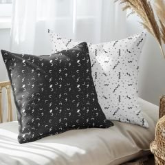 eJOYA Çizgisel Tasarımlı 2'li Yastık İçi Ve Kırlent Kılıfı 45cm 113454