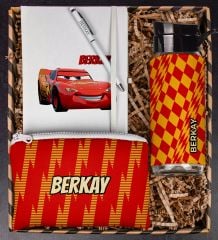 eJOYA Kişiye Özel Şimşek Defter Kalem Matara ve Kalemlik Hediye Kutusu 111879