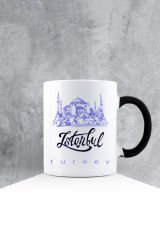 eJOYA Özel Tasarım Siyah Kulplu Kupa Bardak 87475
