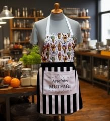 eJOYA Kişiye Özel İsimli Annemin Mutfağı Temalı Mutfak Önlüğü 113150