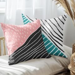 eJOYA Modern Tasarımlı 2'li Yastık İçi Ve Kırlent Kılıfı 45cm 113465
