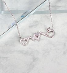 eJOYA Zircone Taşlı Gümüş Tektaş Kolye 84800