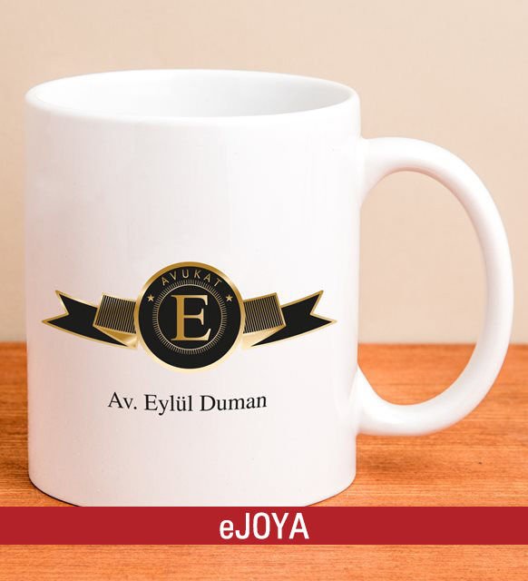 eJOYA Kişiye Özel Avukat Armalı Kupa Bardak 80047