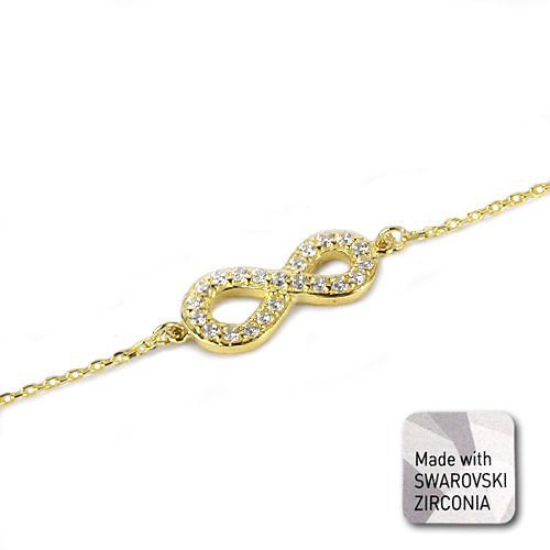 eJOYA Swarovski Sonsuzluk Altın Bileklik 67403