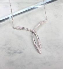 eJOYA Zircone Taşlı Gümüş Kolye 84816