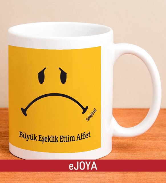 eJOYA Kişiye Özel Smiley Özür Kupa Bardak 80048