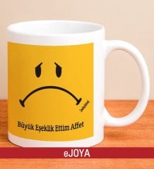 eJOYA Kişiye Özel Smiley Özür Kupa Bardak 80048