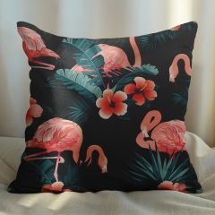 eJOYA Flamingo Tasarımlı 2'li Yastık İçi Ve Kırlent Kılıfı 45cm 113471