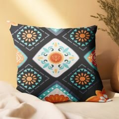 eJOYA Geleneksel Tasarımlı 2'li Yastık İçi Ve Kırlent Kılıfı 45cm 113472
