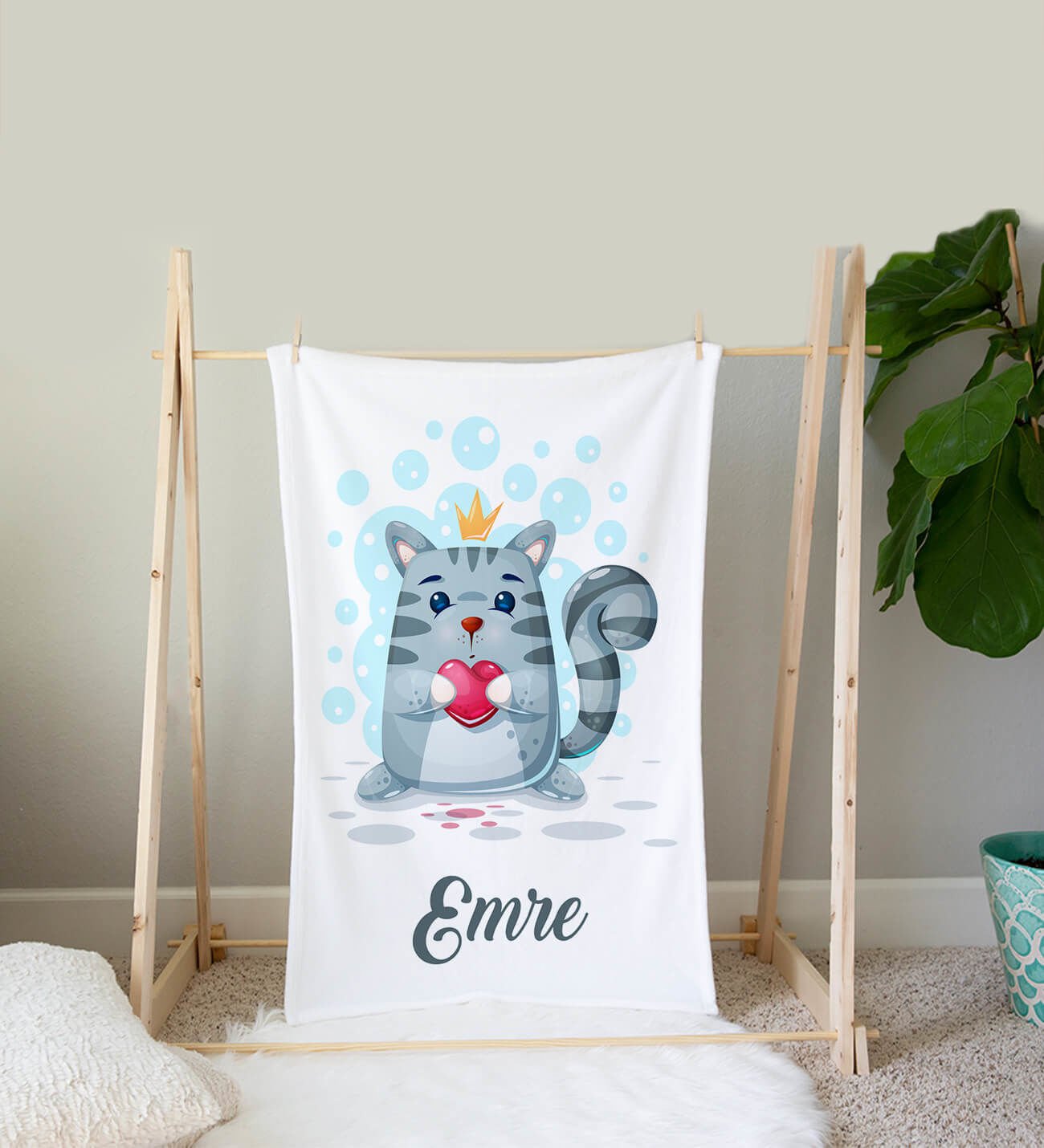 eJOYA Kişiye Özel Polar Bebek Battaniyesi 90072
