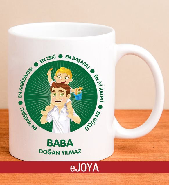 eJOYA Kişiye Özel Baba Özellikleri Kupa Bardak 80051